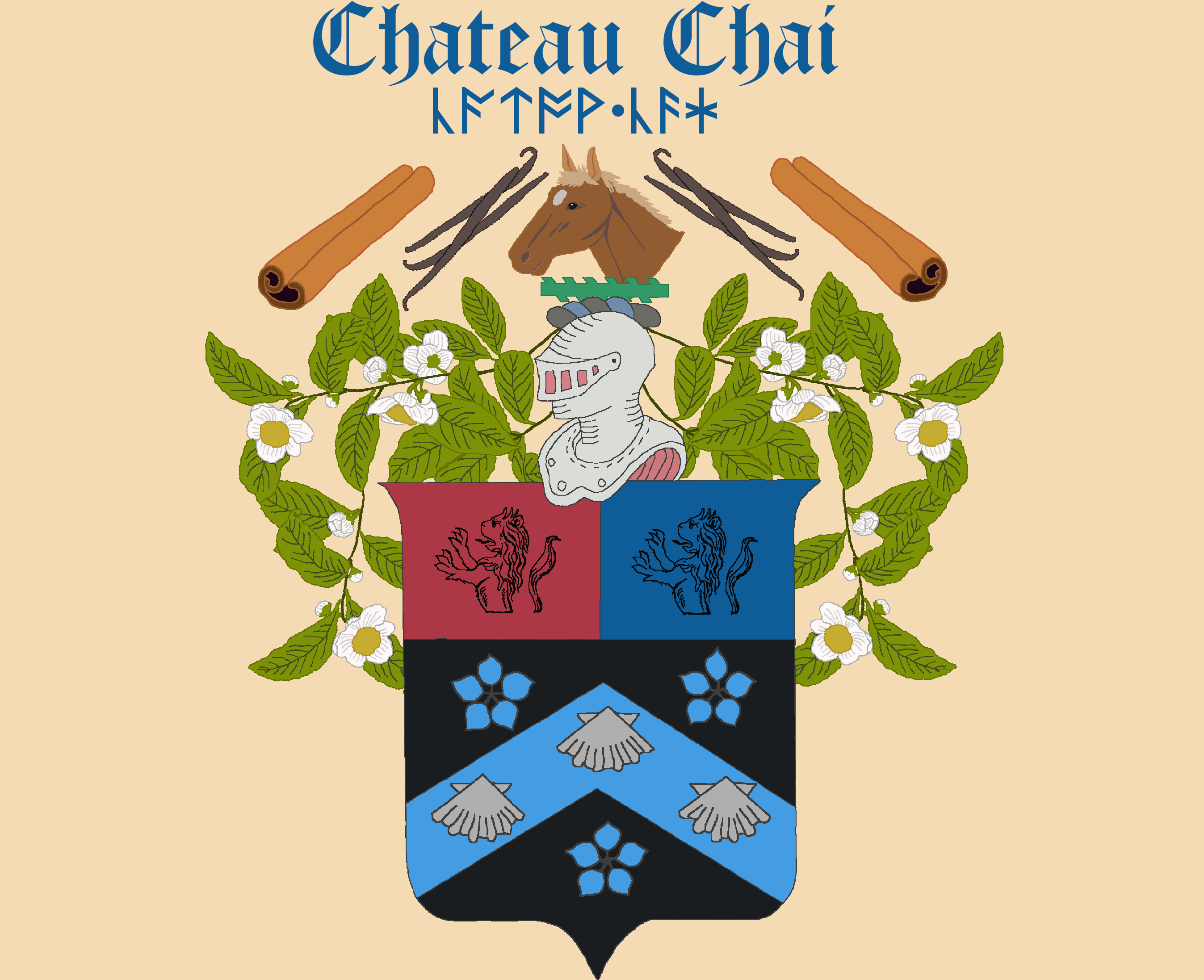 Chateau Chai tea label