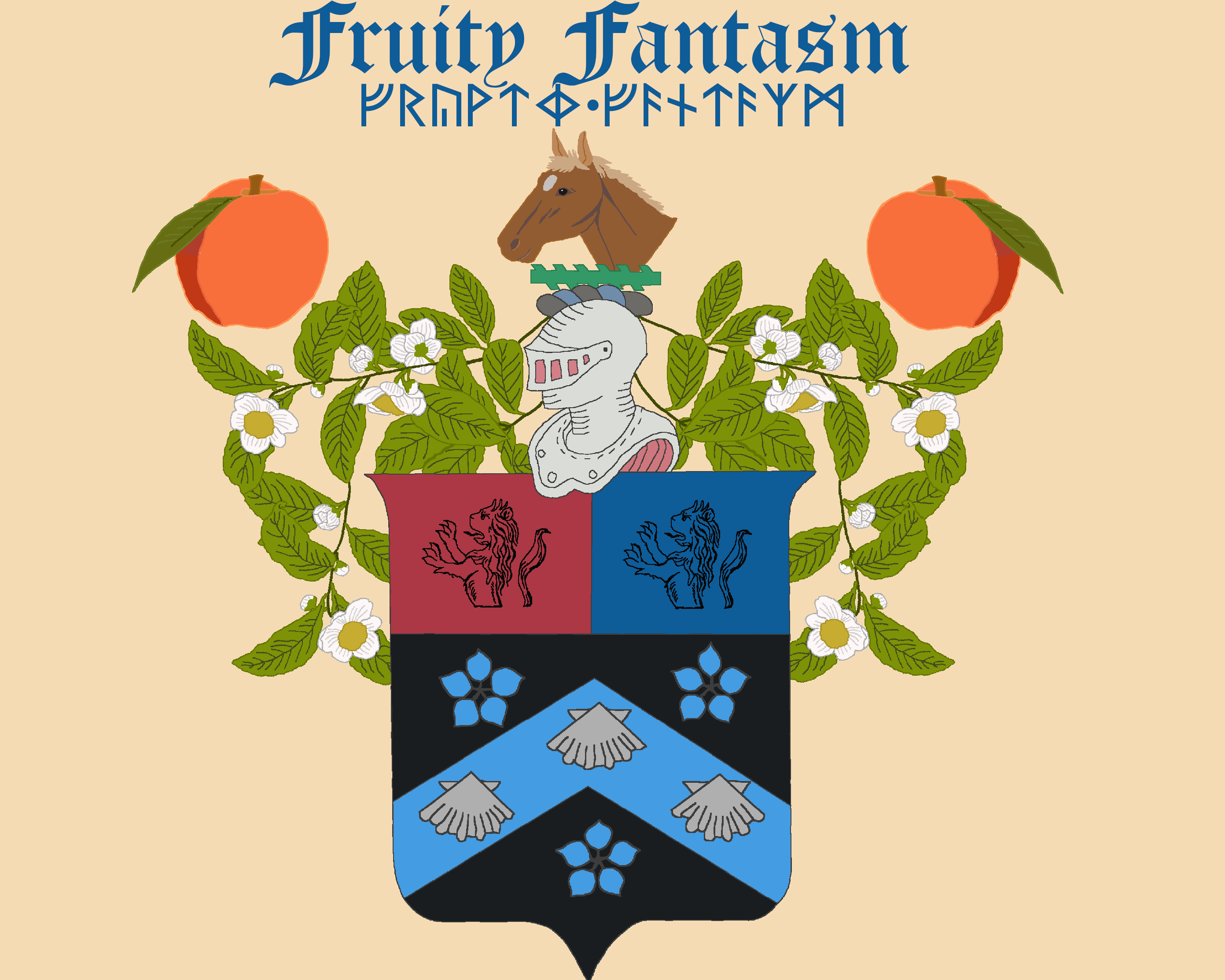 Fruity Fantasm tea label