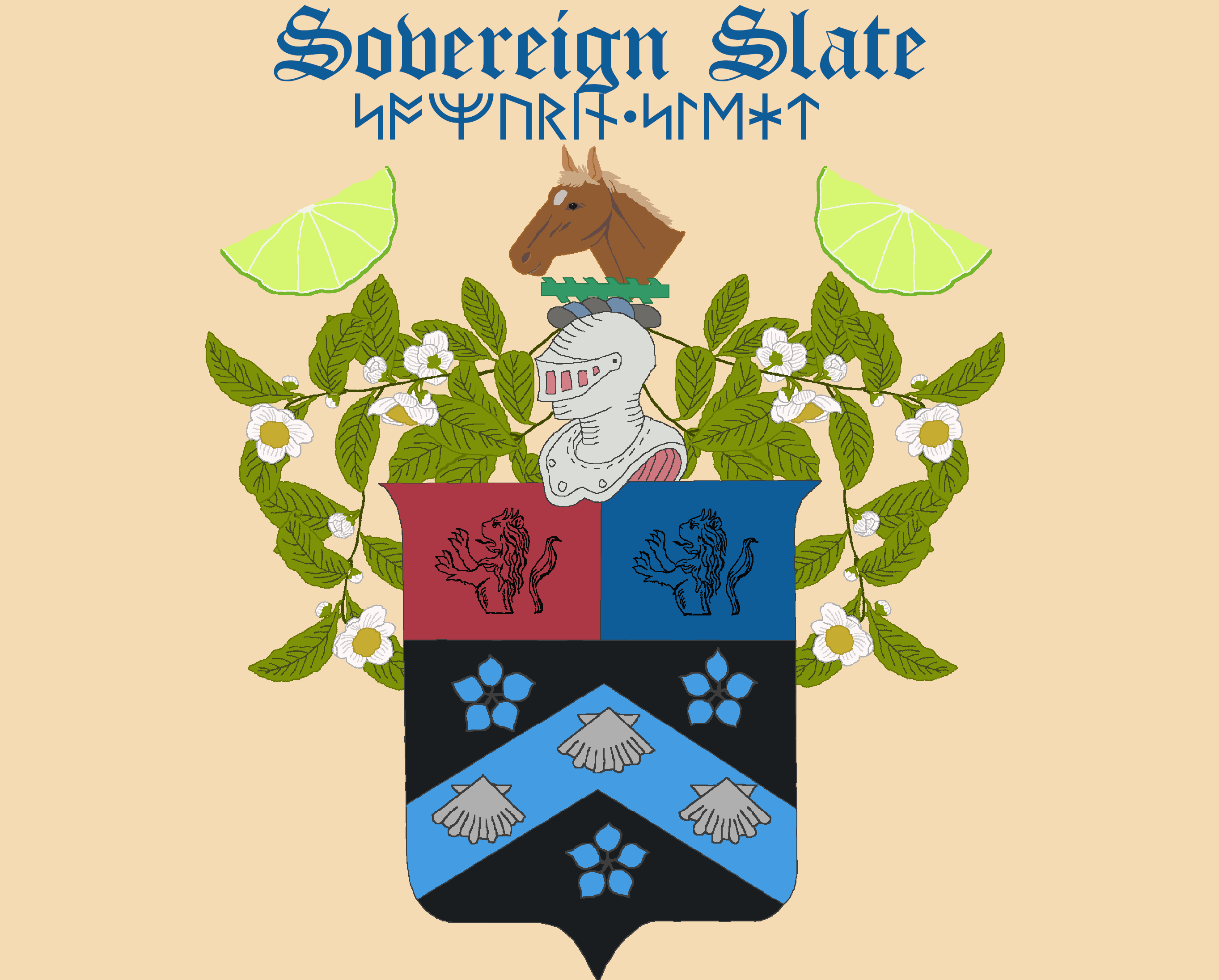 Sovereign Slate tea label